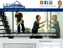 Tablet Screenshot of janitorialserviceseattle.com